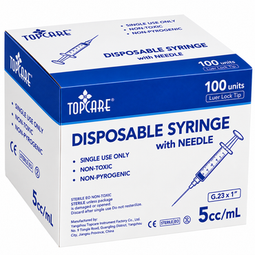 Disposable Syringe 5cc TOPCARE (100’s)