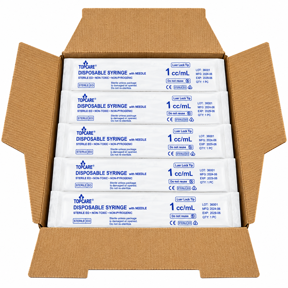 Disposable Syringe 1cc TOPCARE (100’s)