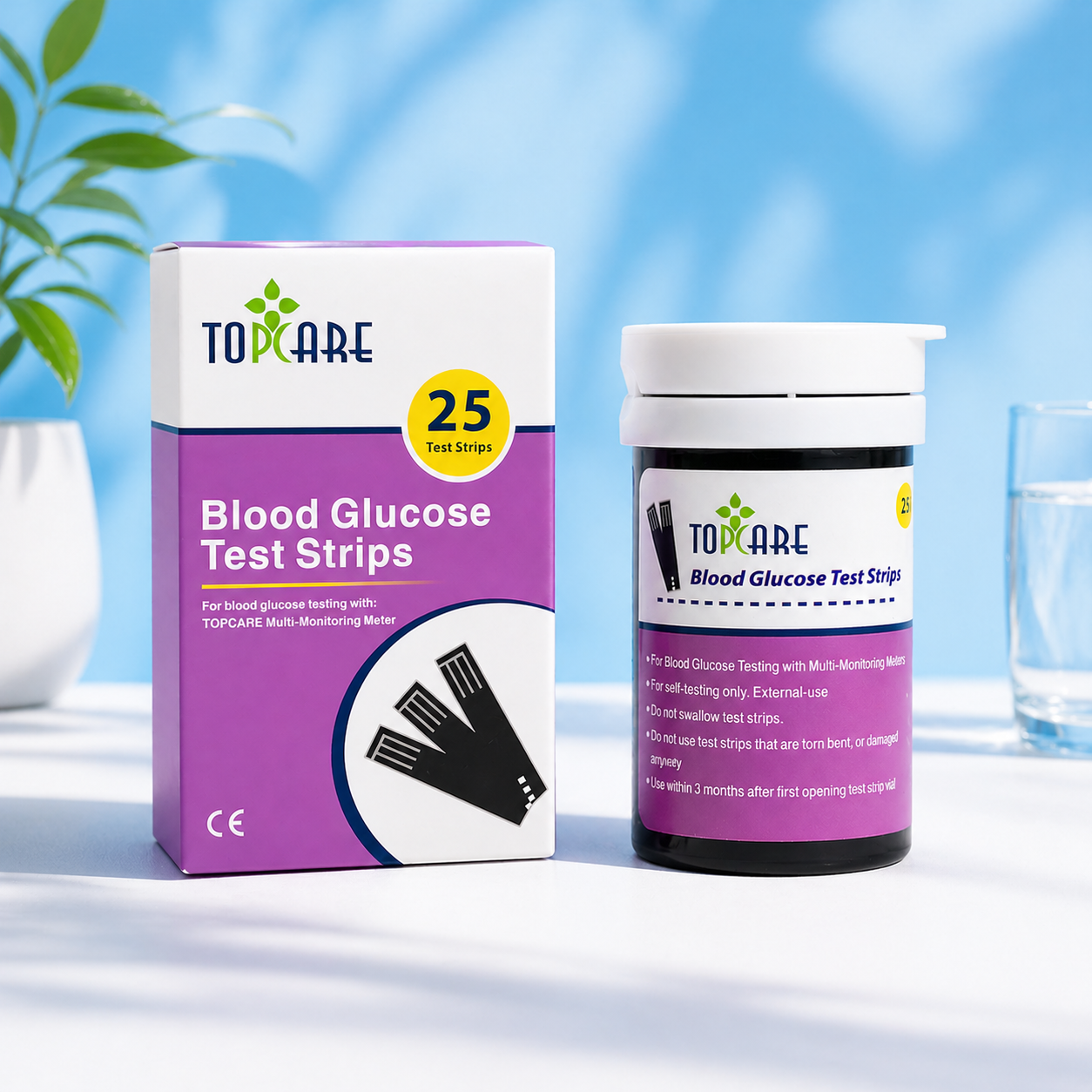 Topcare Glucose Strips 25's