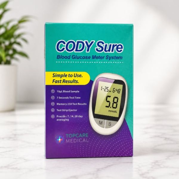 CODYSure Glucometer + Glucose Strips 50's ( 1 Set )